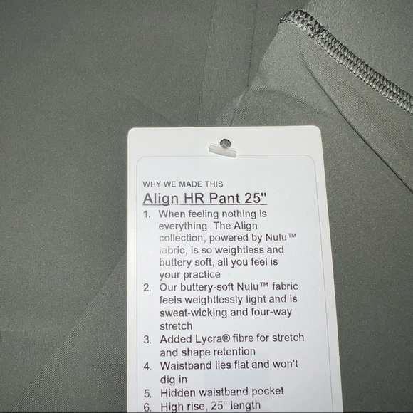 Lululemon Align Pant 25" Grey Sage size 2 - Picture 2 of 7